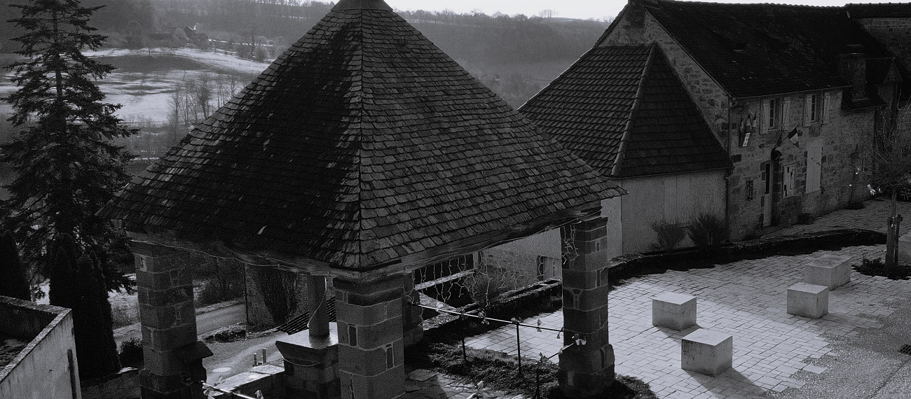  Vue bourg noir et blanc